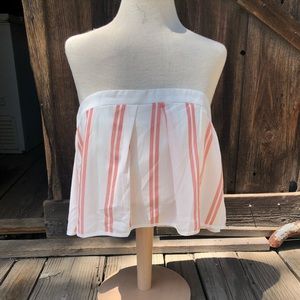 NWT Runaway Strapless Crop Top